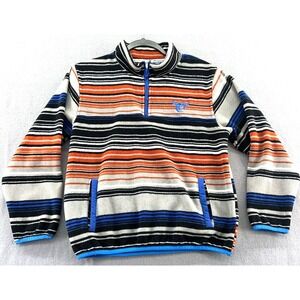 Cowboy Hardware Sweatshirt Boys Size L/10-12 Multicolor Striped Serape Fleece